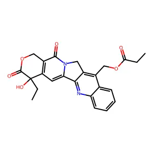 11-Propanoyloxymethylcamptothecin structure