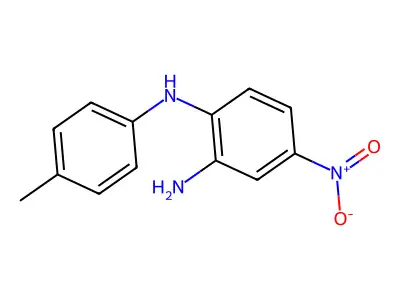 2-Amino-N-(4'-methylphenyl)-4-nitroaniline structure