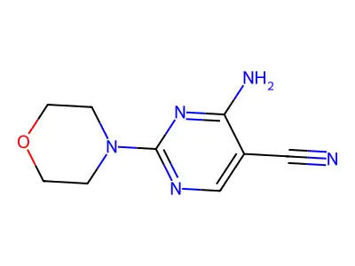 4-Amino-2-(4-morpholinyl)-5-pyrimidinecarbonitrile structure