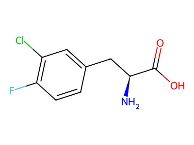3-Chloro-4-fluoro-DL-phenylalanine structure