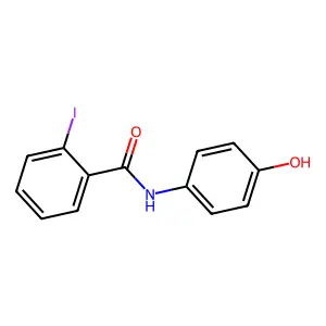 N-(4-hydroxyphenyl)-2-iodobenzamide structure