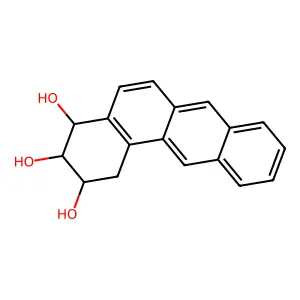 1,2,3,4-四氢苯并[a]蒽-2,3,4-三醇 structure