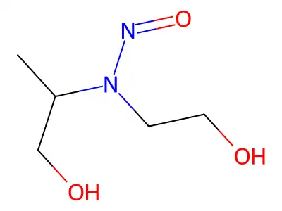 2-((2-Hydroxyethyl)nitrosoamino)-1-propanol structure
