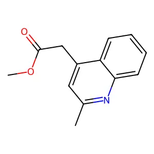 Methyl 2-(2-methylquinolin-4-yl)acetate structure