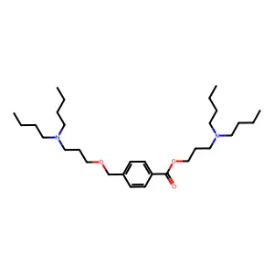 Benzoic acid, p-((3-dibutylaminopropoxy)methyl)-, 3-(dibutylamino)propyl ester structure
