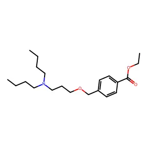 BENZOIC ACID, p-((3-DIBUTYLAMINOPROPOXY)METHYL)-, ETHYL ESTER structure