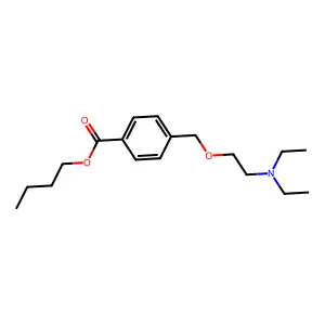 BENZOIC ACID, p-((2-DIETHYLAMINOETHOXY)METHYL)-, BUTYL ESTER structure
