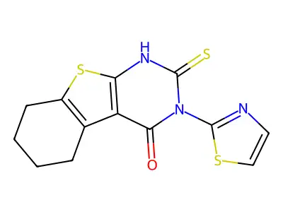 5-Sulfanyl-4-(1,3-thiazol-2-yl)-8-thia-4,6-diazatricyclo[7.4.0.0,2,7]trideca-1(9),2(7),5-trien-3-one structure
