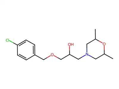 1-[(4-Chlorophenyl)methoxy]-3-(2,6-dimethylmorpholin-4-yl)propan-2-ol structure