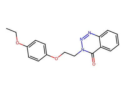 3-[2-(4-Ethoxyphenoxy)ethyl]-1,2,3-benzotriazin-4-one structure