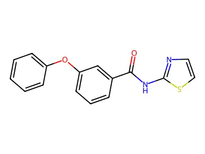 3-phenoxy-N-(1,3-thiazol-2-yl)benzamide structure
