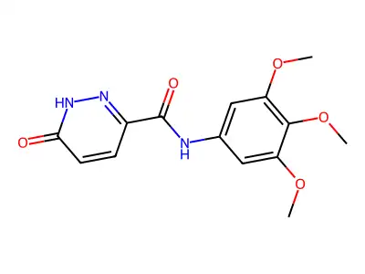 6-oxo-N-(3,4,5-trimethoxyphenyl)-1H-pyridazine-3-carboxamide structure