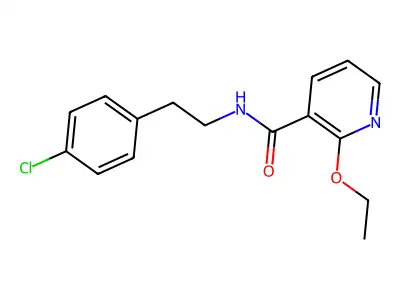 N-[2-(4-chlorophenyl)ethyl]-2-ethoxypyridine-3-carboxamide structure