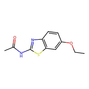 N-(6-ethoxy-1,3-benzothiazol-2-yl)acetamide structure