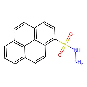 Pyrenesulfonylhydrazine structure