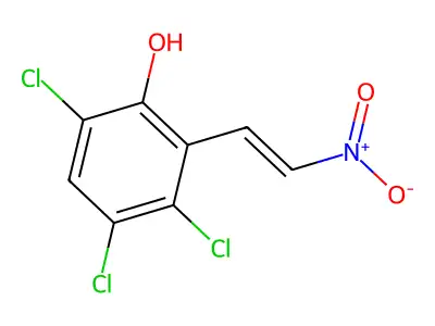 3,4,6-Trichloro-2-(2-nitroethenyl)phenol structure