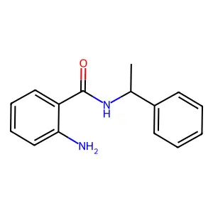 2-amino-N-[(1S)-1-phenylethyl]benzamide structure