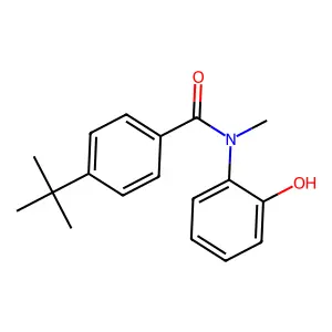 Benzamide, 4-(1,1-dimethylethyl)-N-(2-hydroxyphenyl)-N-methyl- structure