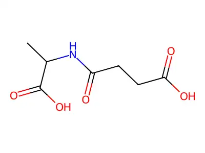 2-(3-Carboxypropanoylamino)propanoic acid structure