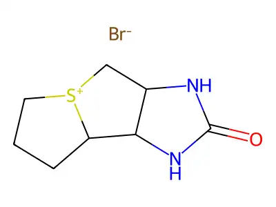 Imidazo(4,5-c)thieno(1,2-a)thiolium, decahydro-2-oxo-, bromide structure