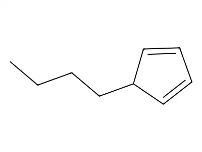5-Butyl-1,3-cyclopentadiene structure