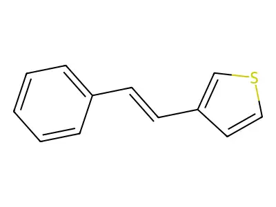 3-(2-Phenylethenyl)thiophene structure