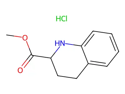 Methyl 1,2,3,4-tetrahydroquinoline-2-carboxylate Hydrochloride structure