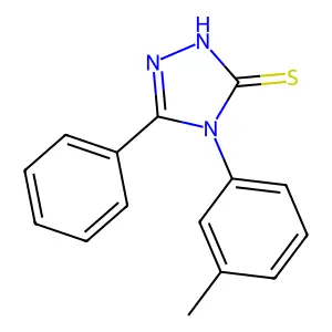 4-(3-methylphenyl)-5-phenyl-4H-1,2,4-triazole-3-thiol structure