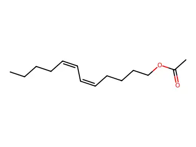 5,7-Dodecadienyl acetate structure