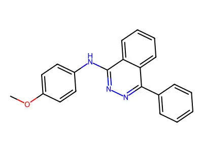 N-(4-methoxyphenyl)-4-phenylphthalazin-1-amine structure