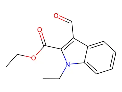 ethyl 1-ethyl-3-formyl-1H-indole-2-carboxylate structure