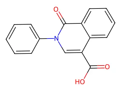 1-Oxo-2-phenyl-1,2-dihydroisoquinoline-4-carboxylic acid structure