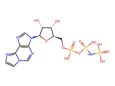 Ethenoadenylyl imidodiphosphate structure