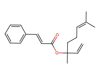 3,7-Dimethylocta-1,6-dien-3-yl 3-phenylprop-2-enoate structure