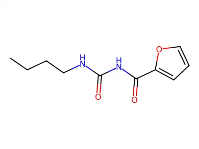 Urea, 1-butyl-3-(2-furoyl)- structure