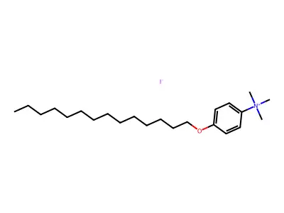 4-(n-Tetradecyloxy)phenyltrimethylammonium structure