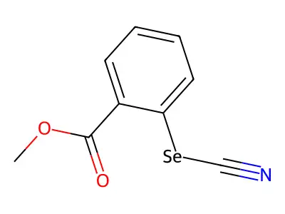Methyl 2-selenocyanatobenzoate structure
