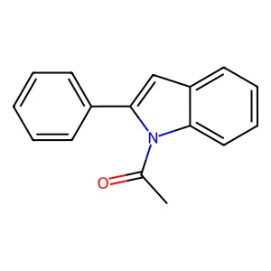 1H-Indole, 1-acetyl-2-phenyl- structure