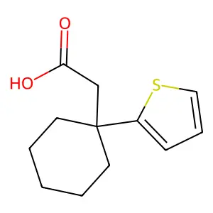 (1-Thien-2-ylcyclohexyl)acetic acid structure