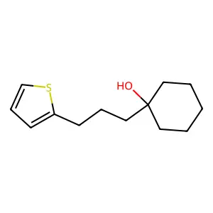 1-(3-Thien-2-ylpropyl)cyclohexanol structure