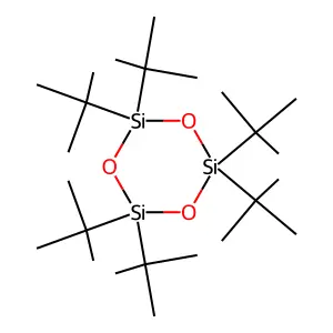Hexa-t-butylcyclotrisiloxane structure