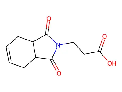 3-(1,3-dioxo-2,3,3a,4,7,7a-hexahydro-1H-isoindol-2-yl)propanoic acid structure