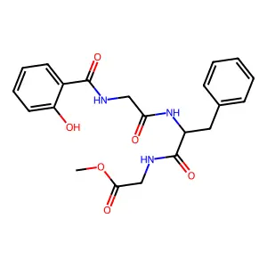 Methyl N-(2-hydroxybenzoyl)glycylphenylalanylglycinate structure