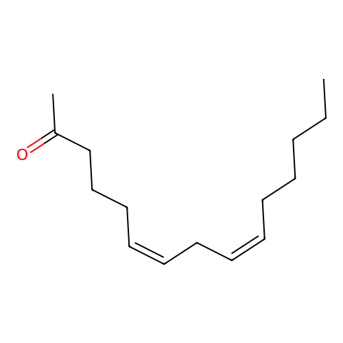 6,9-Pentadecadien-2-one, (Z,Z)- structure