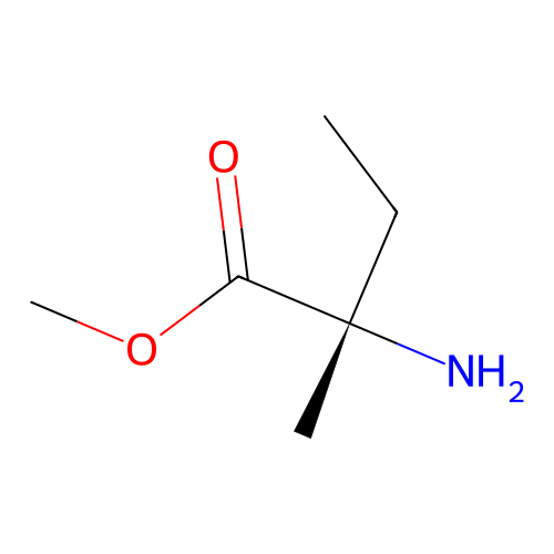 (S)-Methyl 2-amino-2-methylbutanoate structure