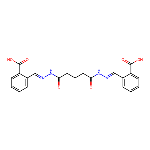o-[(E)-carbohydrazonoyl]benzoic acid structure