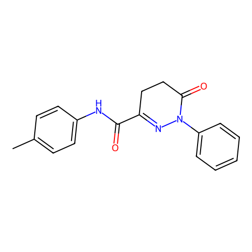 N-(4-methylphenyl)-6-oxo-1-phenyl-1,4,5,6-tetrahydropyridazine-3-carboxamide structure