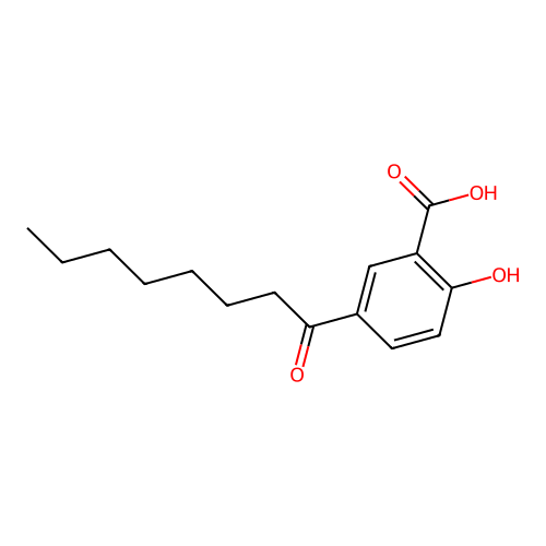 n-Octanoyl-5-salicylic acid structure