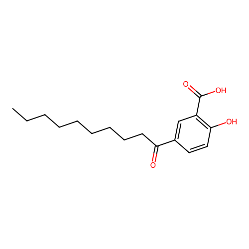 5-Decanoyl-2-hydroxybenzoic acid structure