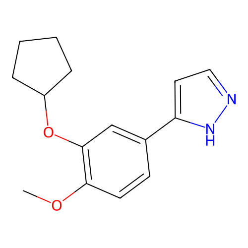 3-(3-(Cyclopentyloxy)-4-methoxyphenyl)-1H-pyrazole structure